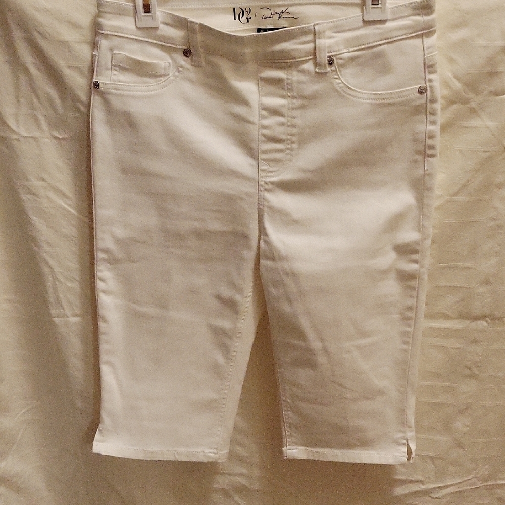 White Denim Shorts